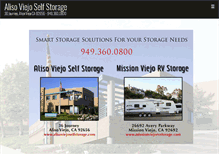 Tablet Screenshot of alisoviejoselfstorage.com